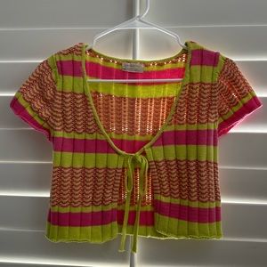 Urban outfitters knit tie top